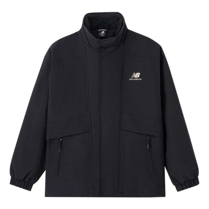New Balance Logo Print Sport Jacket 'Black' AMJ31305-BK - 1