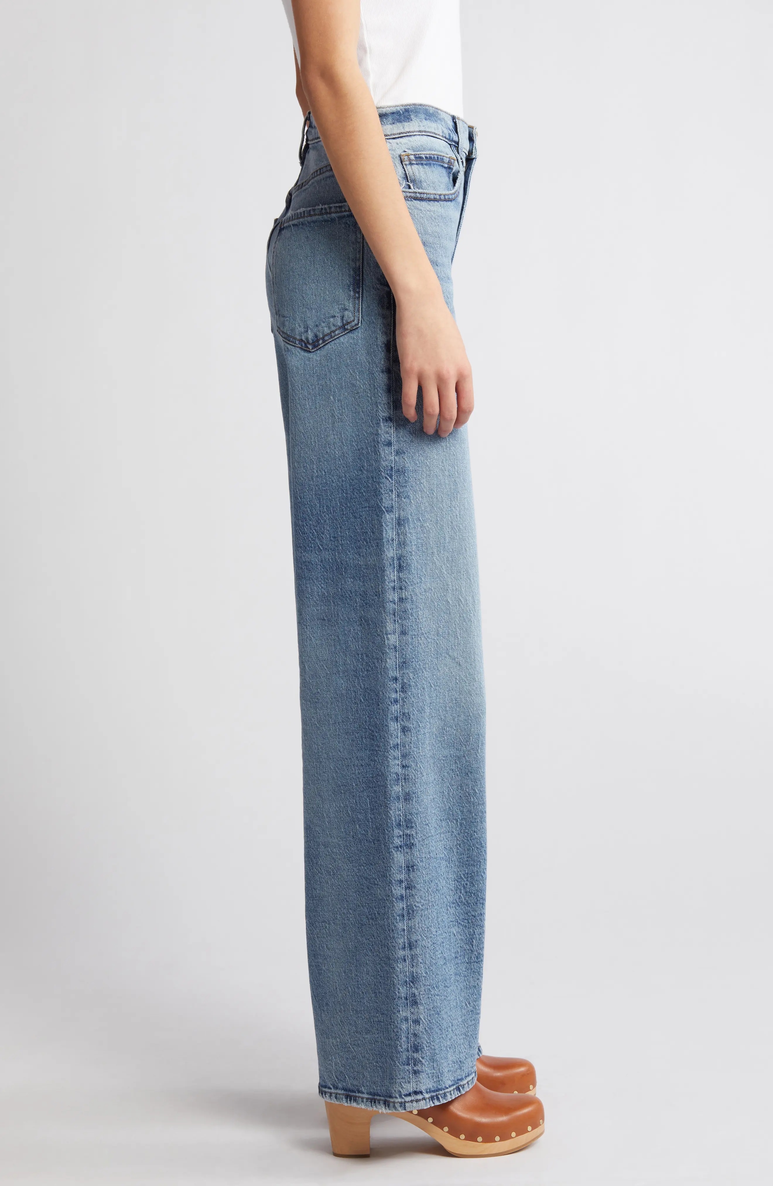 Le Jane High Waist Wide Leg Jeans - 3