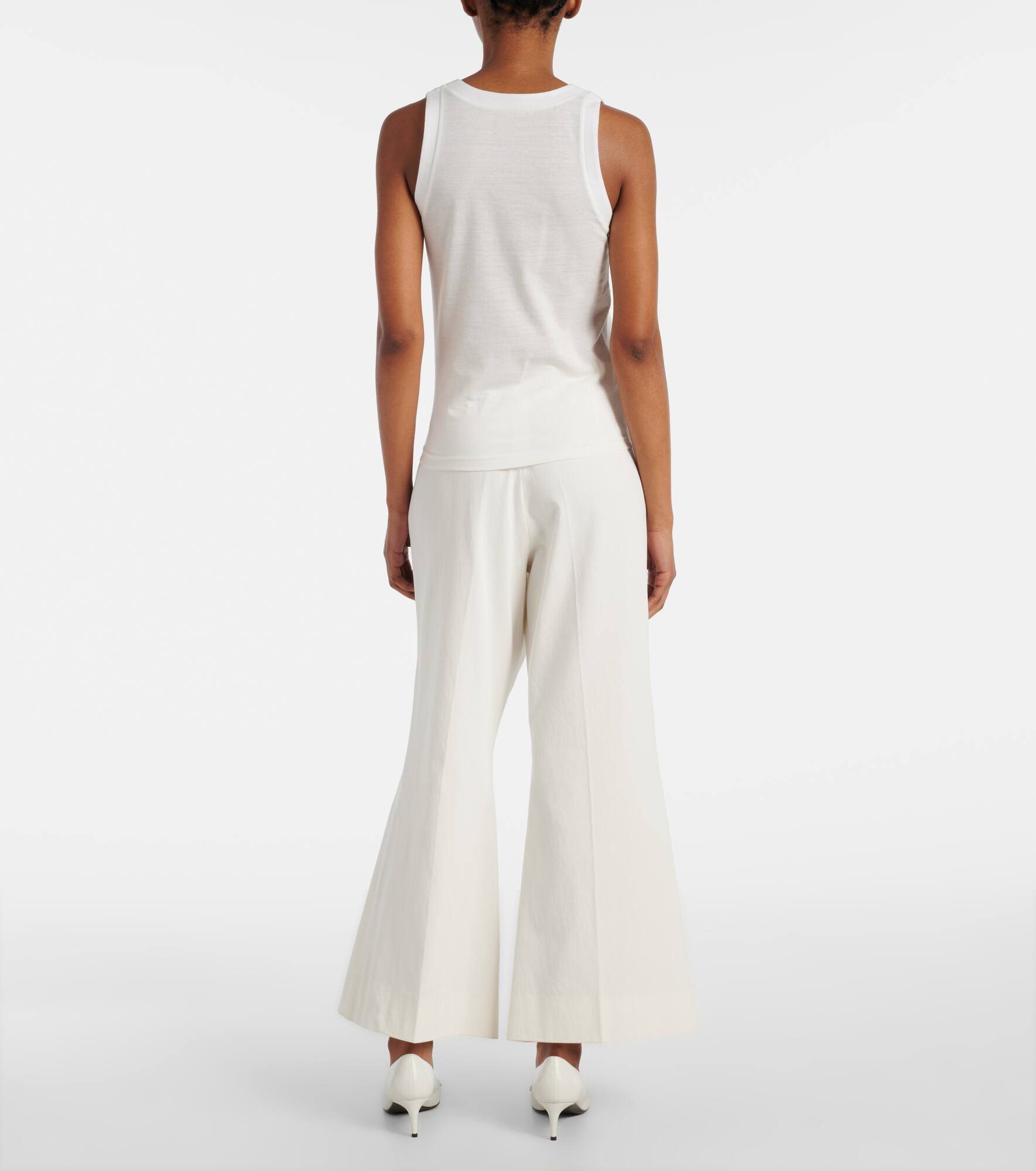 Isha cotton-blend jersey tank top - 3