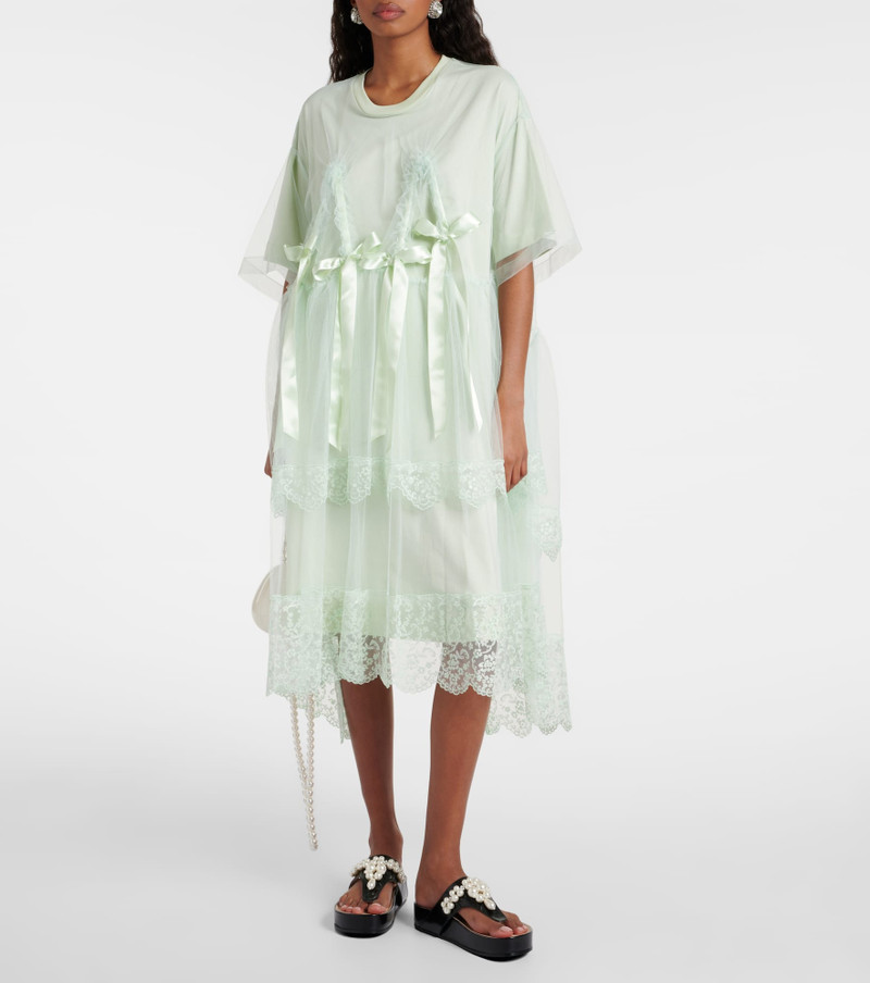 Simone Rocha faux-pearl embellished leather sandals outlook