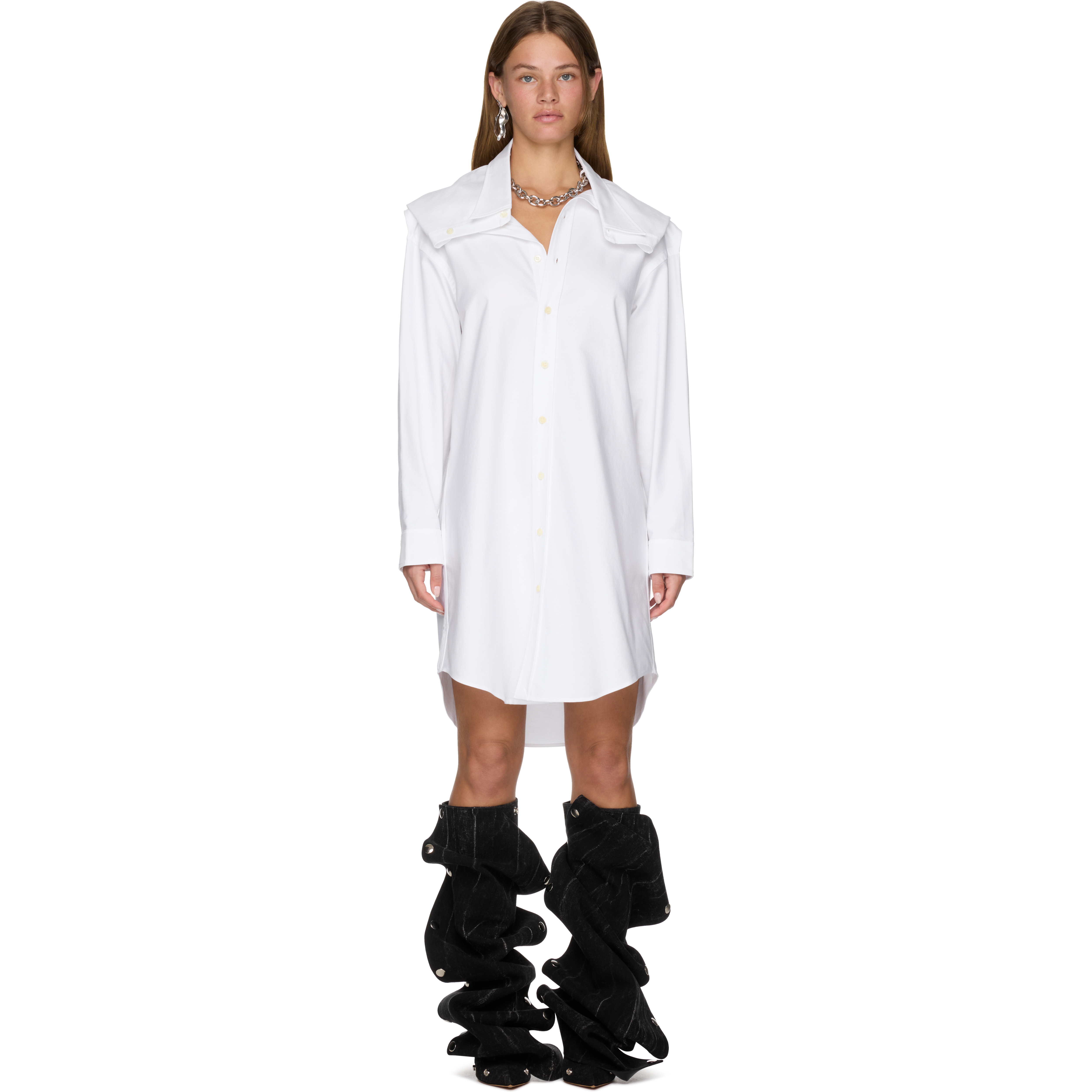 Evergreen Chain Shirt Dress - 1