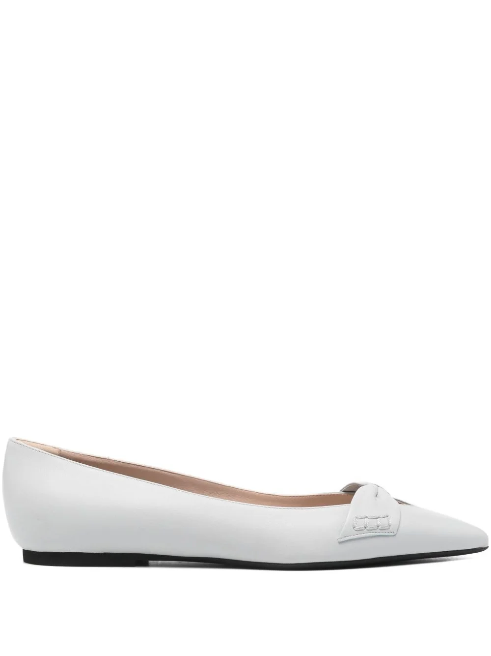 bow-detail pointed-toe ballet flats - 1