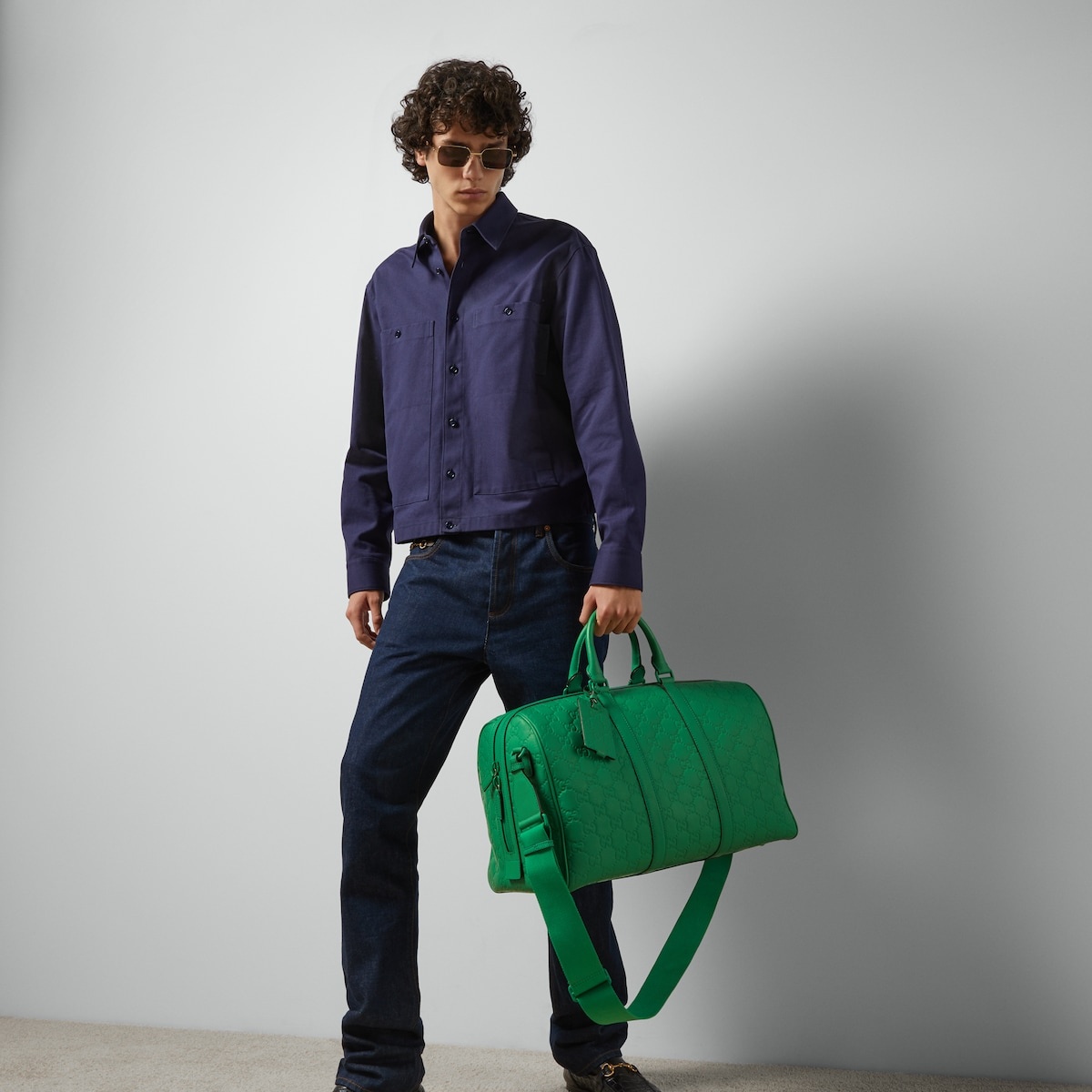 GG rubber-effect medium duffle bag - 3