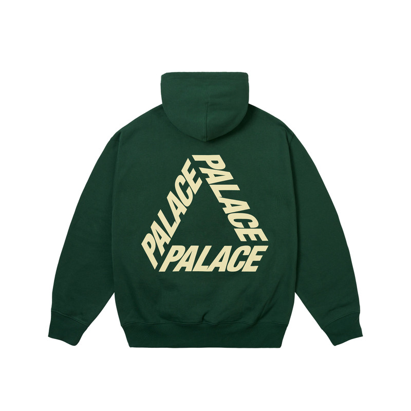 PALACE P3 PRINT HOOD RACEY GREEN outlook