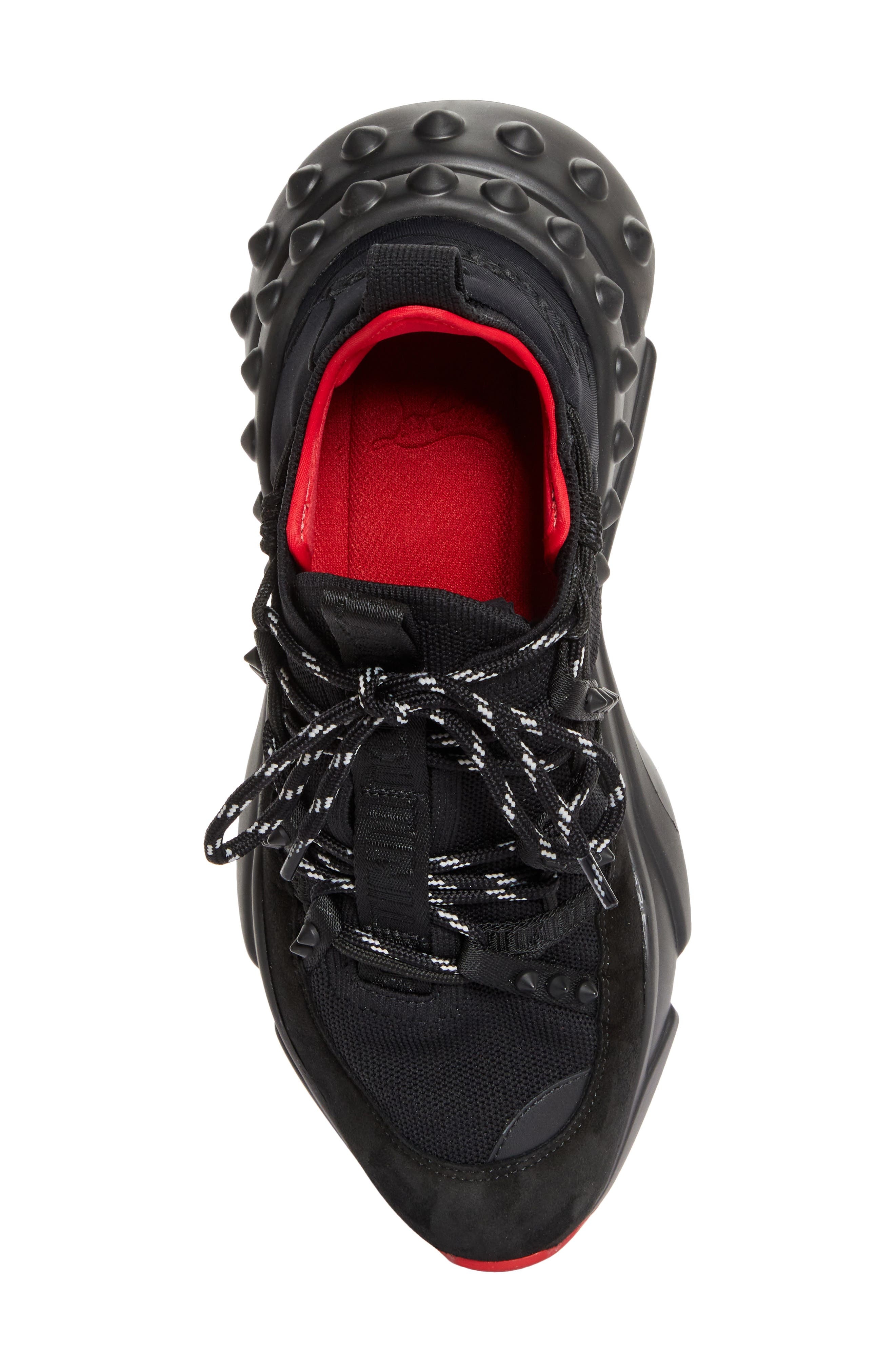 Christian Louboutin Trail 'n' Run Spike Sneaker in Black at Nordstrom - 5
