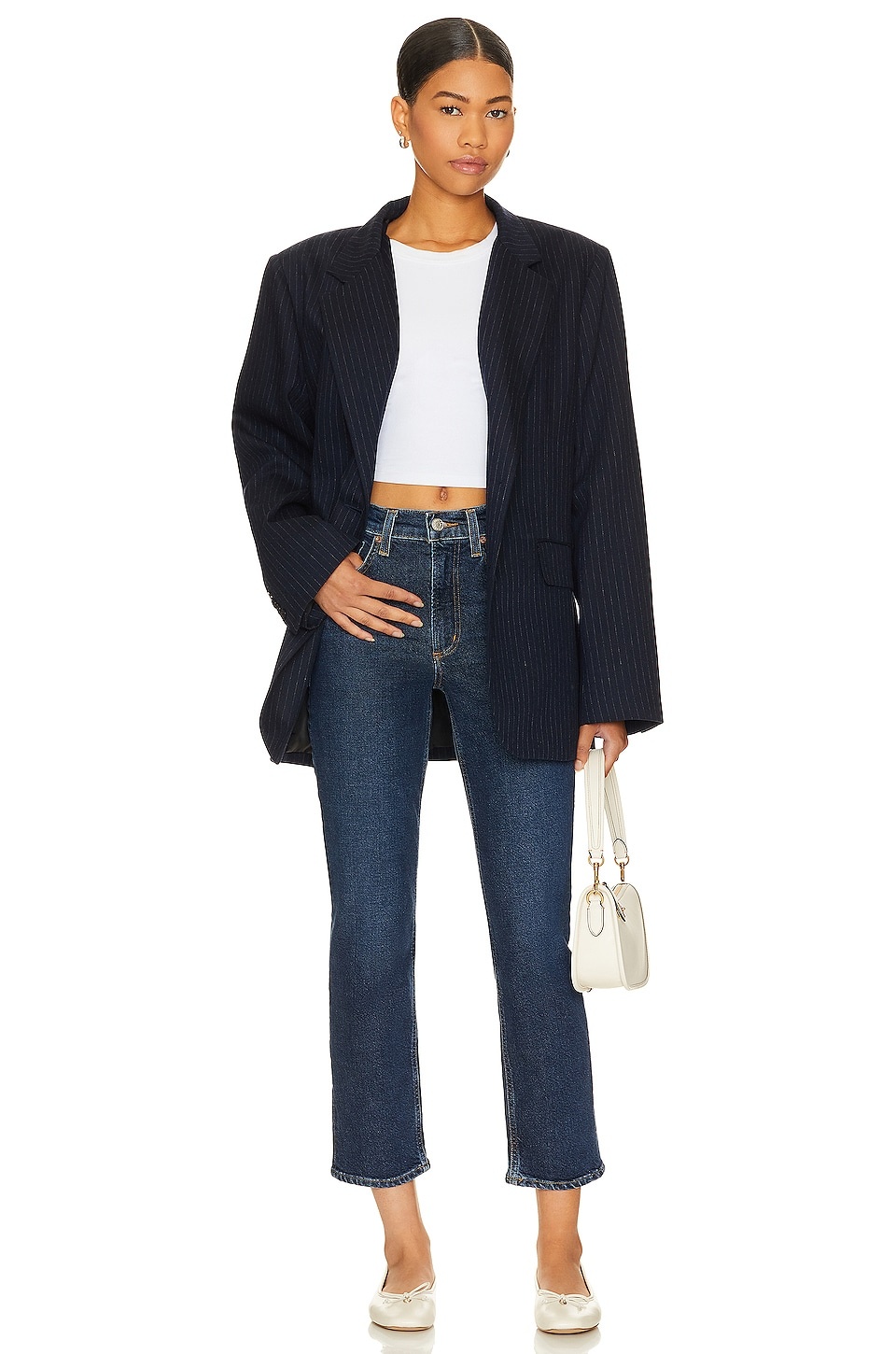 Kye Mid Rise Straight Crop - 4