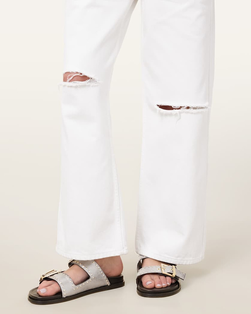 ALLSAINTS MAGDA STUDDED LEATHER SANDALS outlook