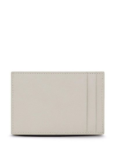 SAINT LAURENT Monogram plaque cardholder outlook