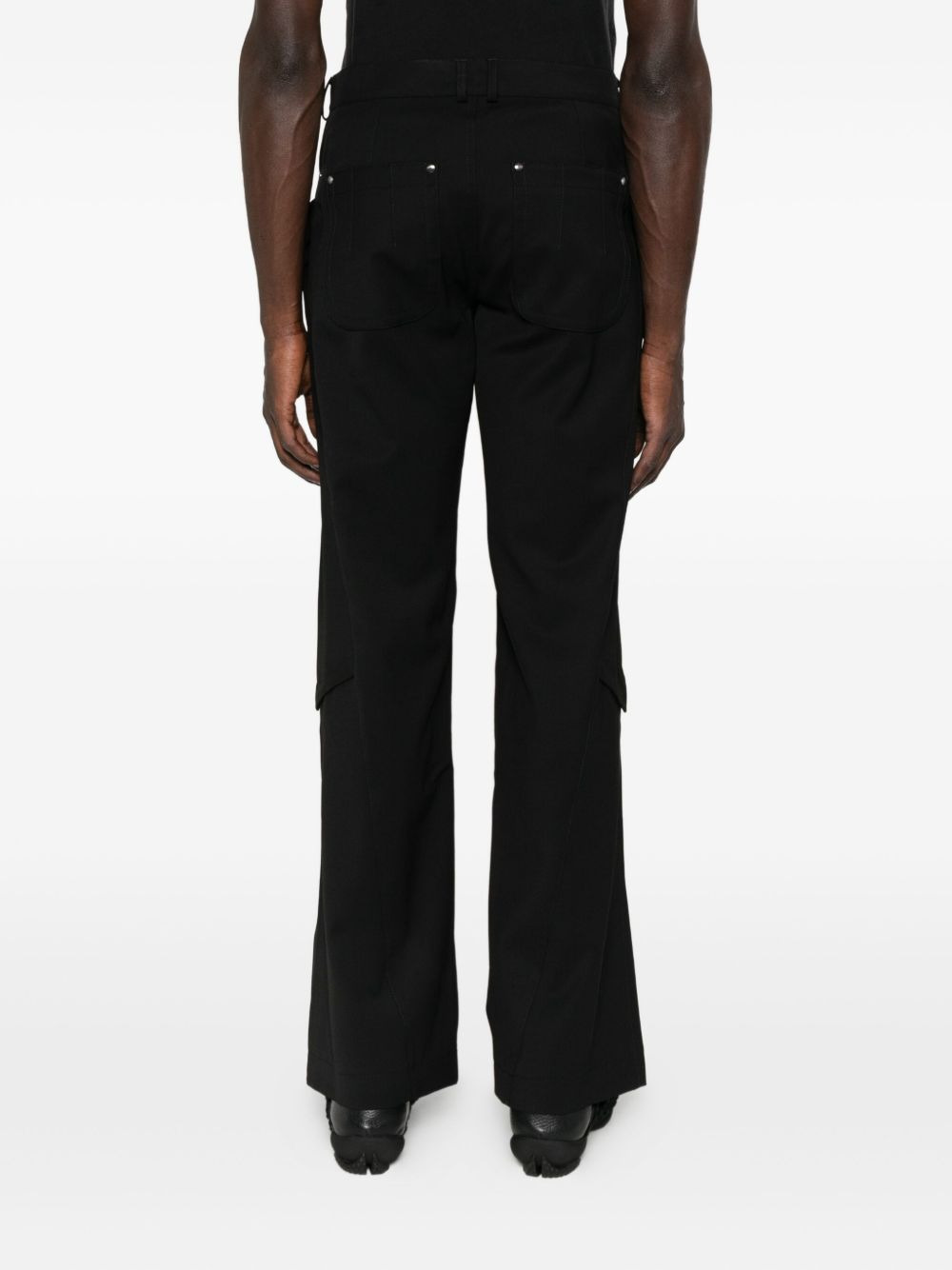 studded-embellishment trousers - 4