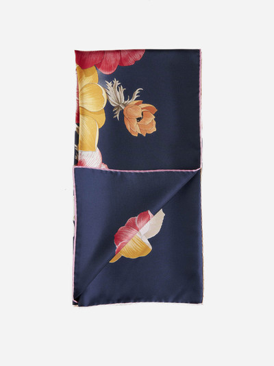 FERRAGAMO Anemones print silk scarf outlook