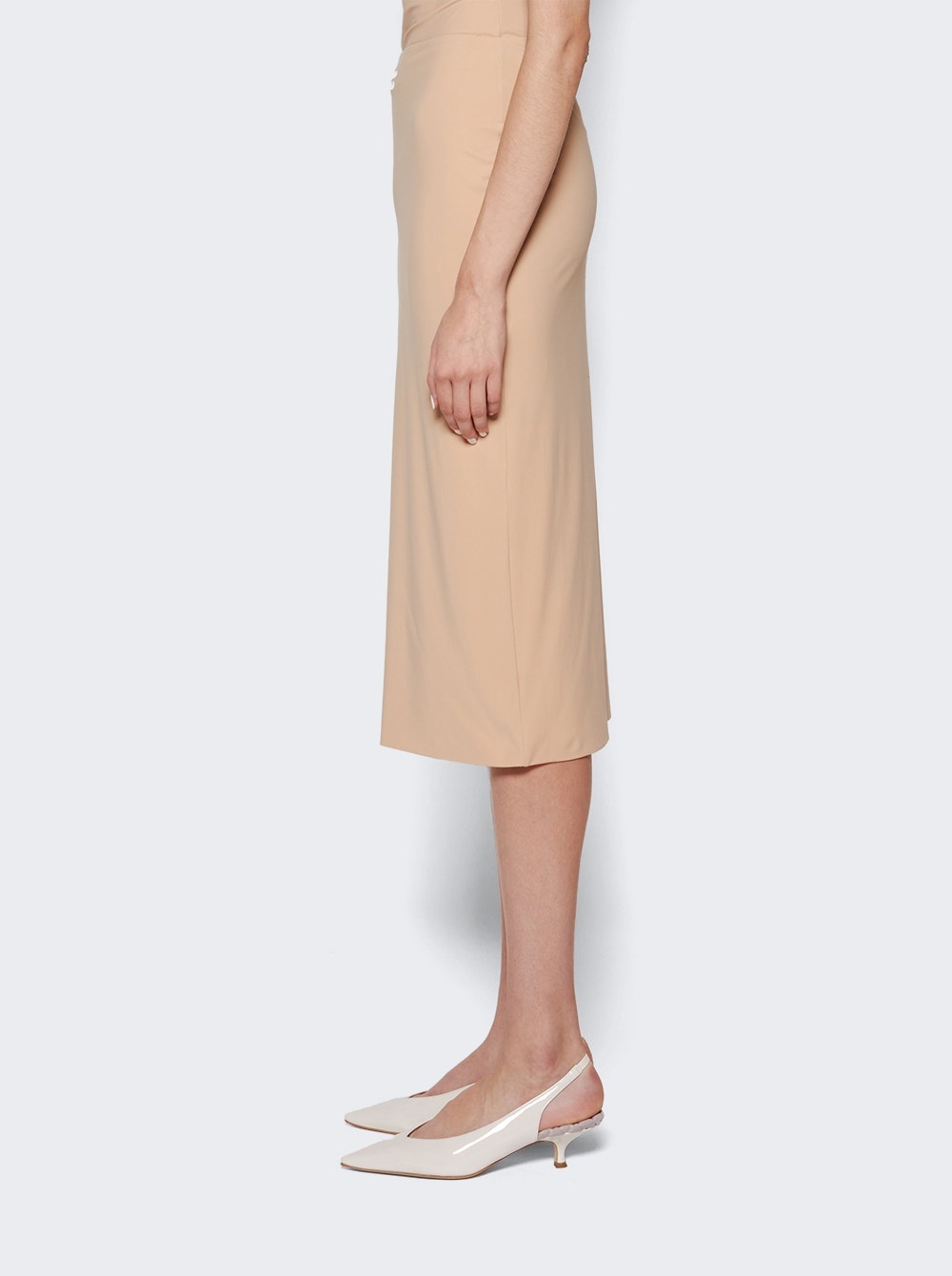 Stretch Jersey Skirt Cameo - 4