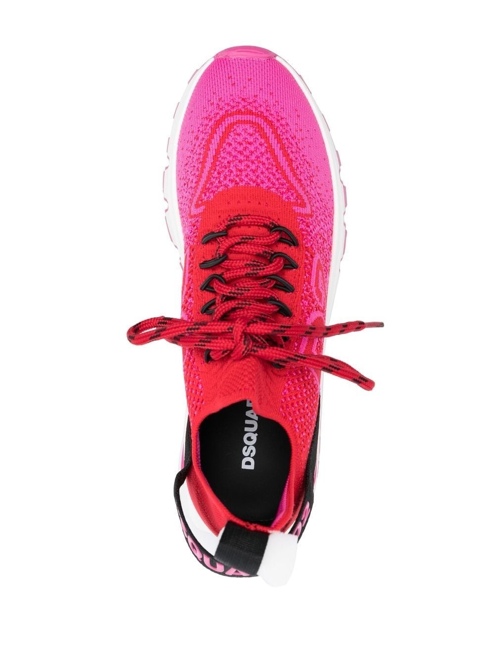 intarsia-knit low-top sneakers - 4