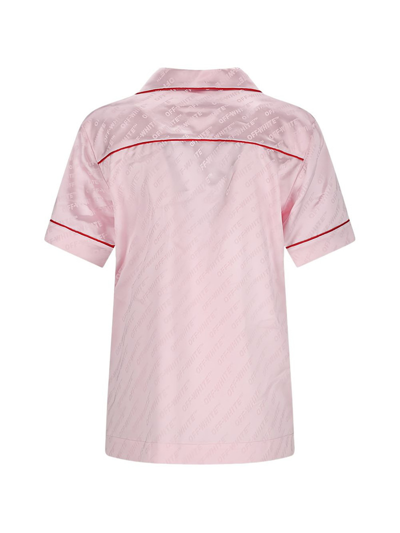 Off-White jacquard satin shirt outlook