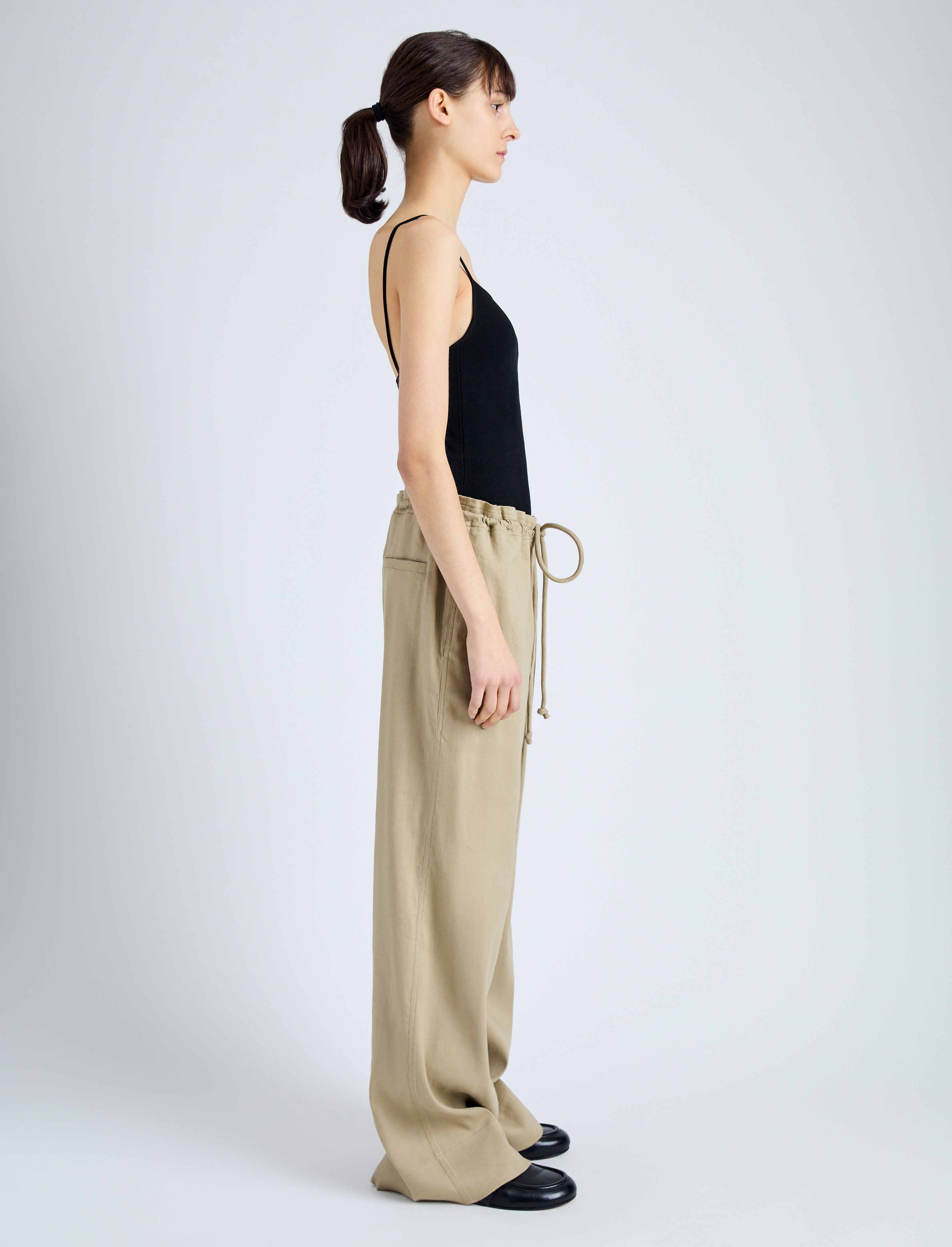 Jade Pant in Eco Stretch Linen Viscose - 3