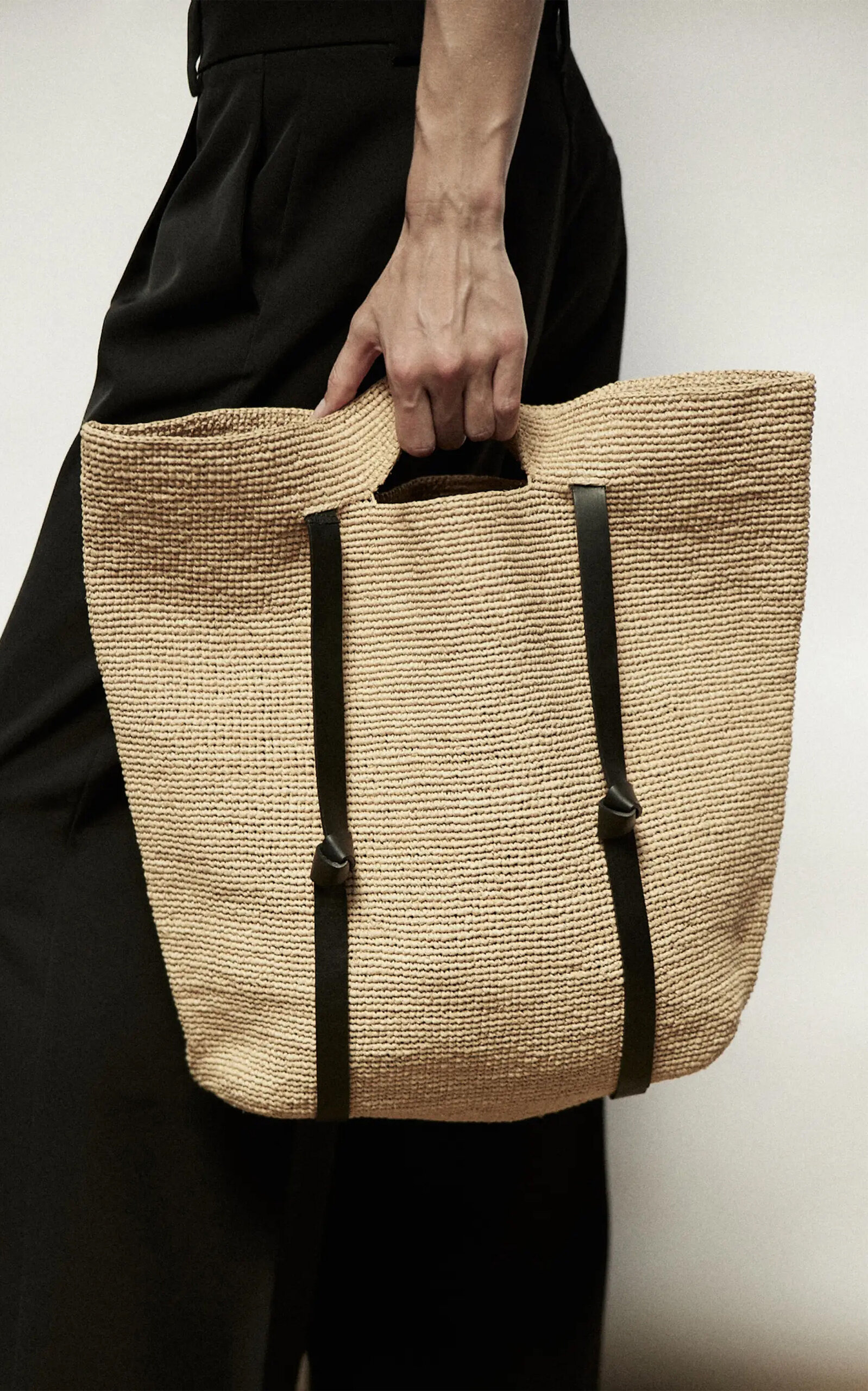 Tanner Straw Tote Bag neutral - 6