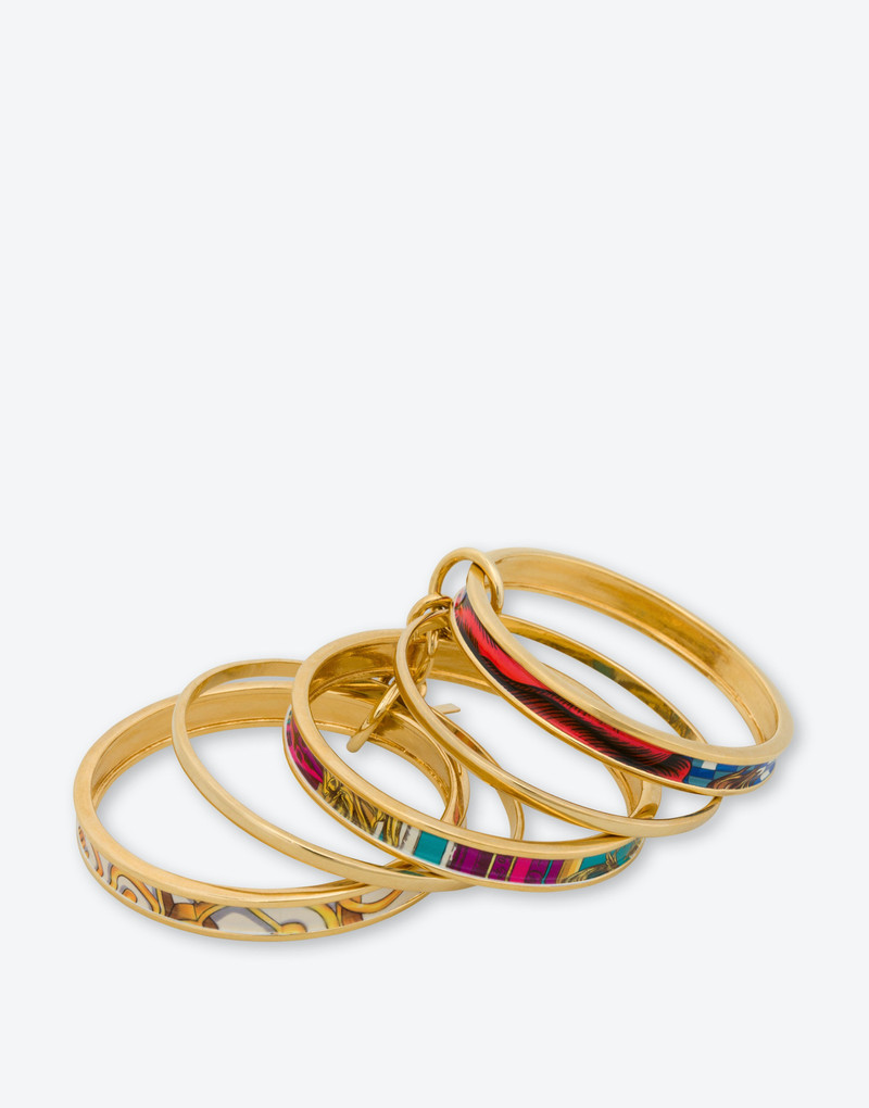 SCARF PRINT MULTI BRACELET 3