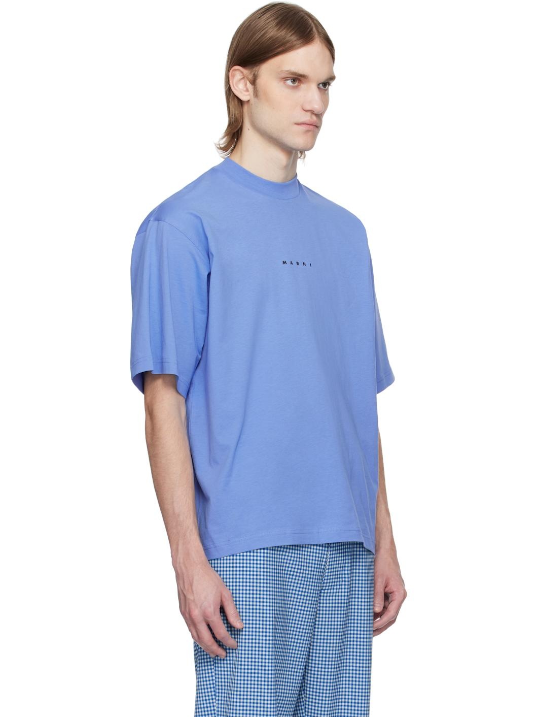Blue Mini Logo 'Marni' T-shirt - 2