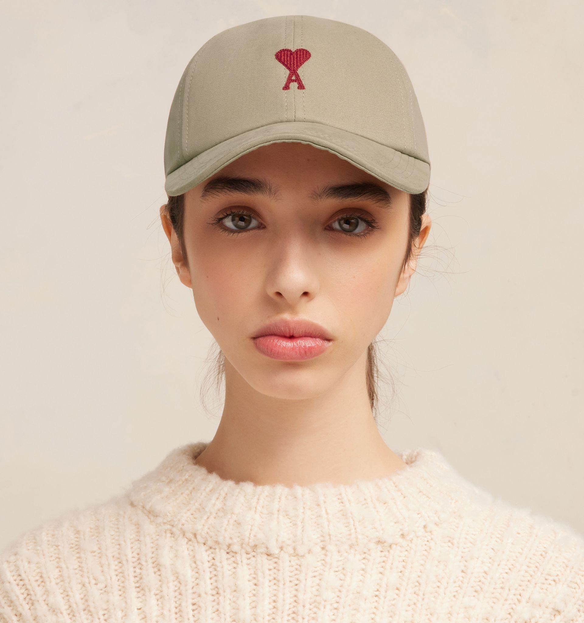 Red Ami De Coeur Embroidery Cap - 3