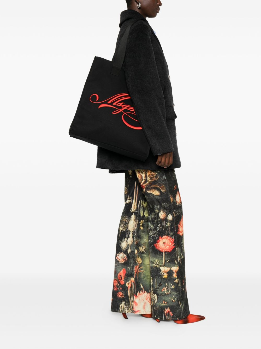 medium logo-embroidered tote bag - 2