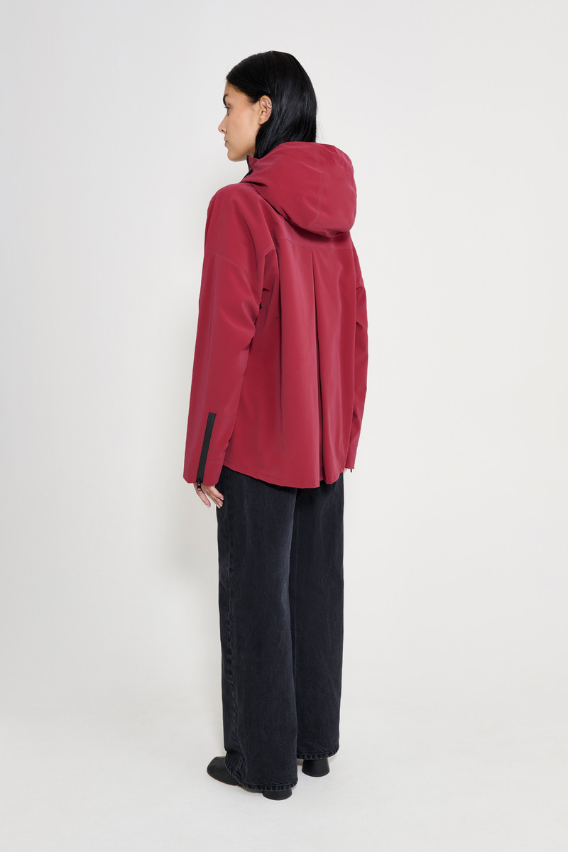 Faversham Matte Raincoat Burgundy 3