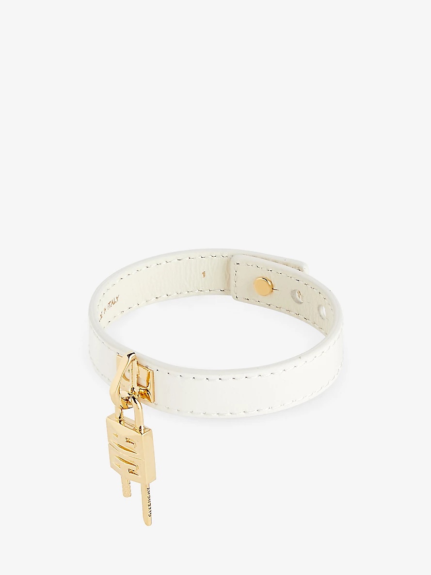 Padlock leather bracelet - 1