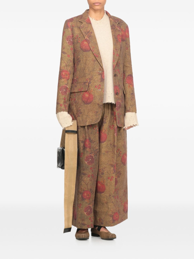 UMA WANG all-over-printed blazer outlook