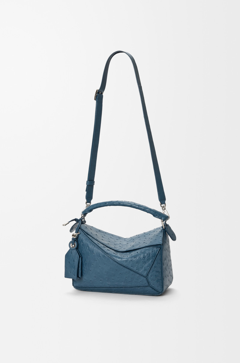 Small Featherlight Puzzle bag in ostrich 6