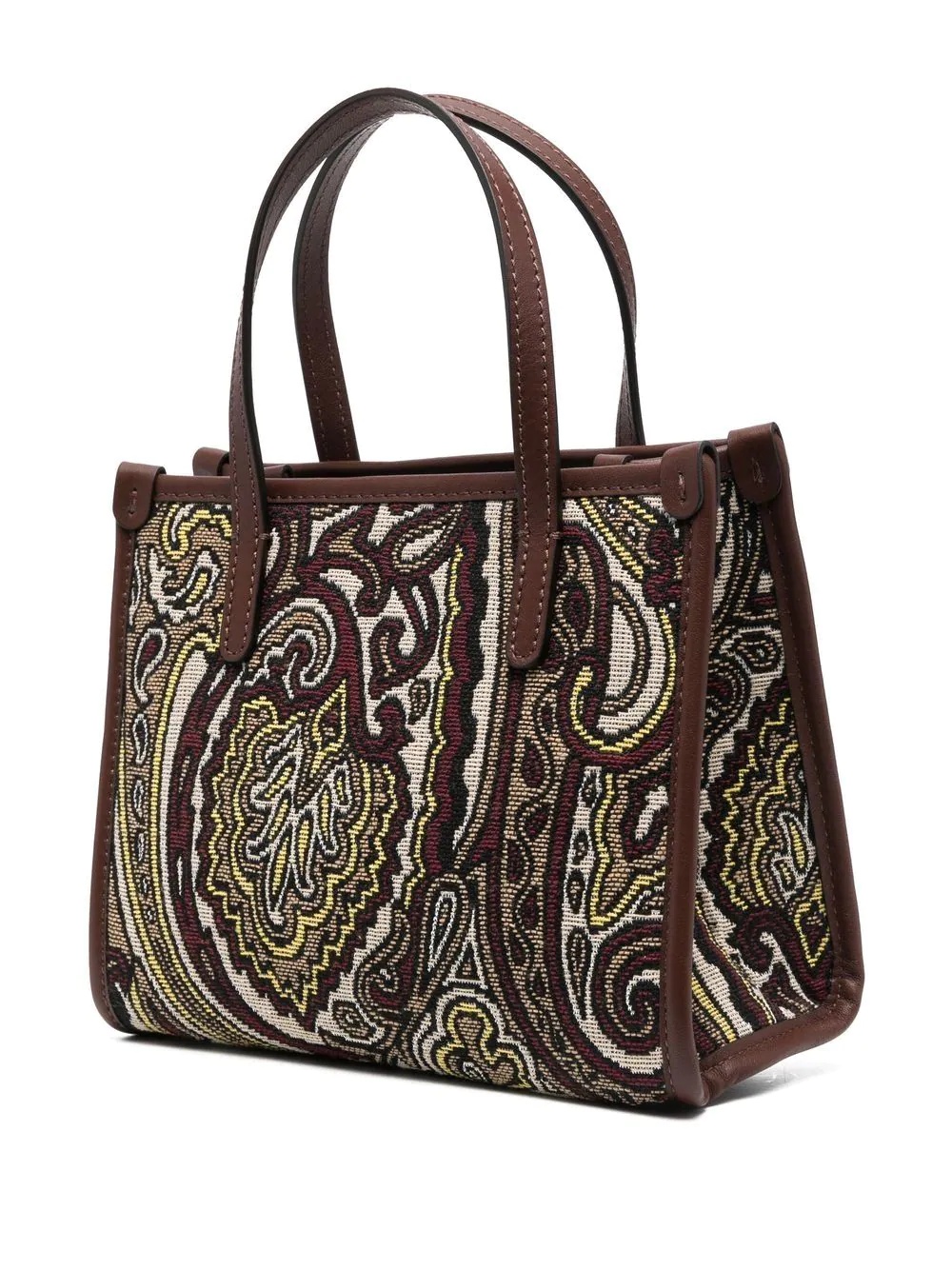 paisley jacquard tote bag - 3