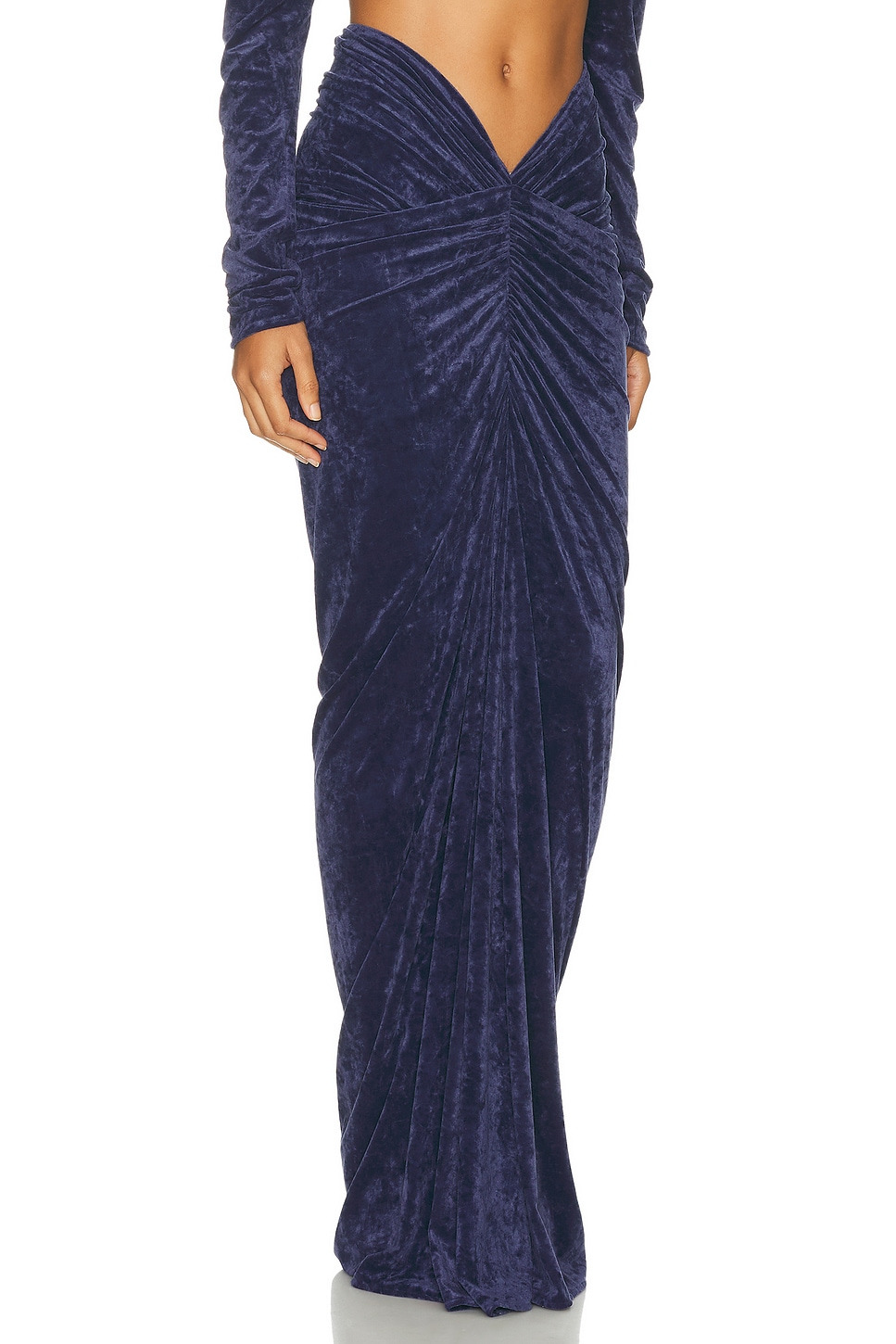 Ruched Long Skirt - 2