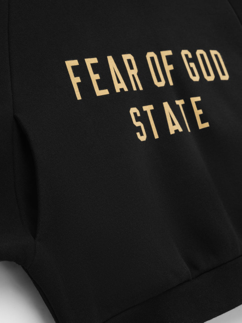 ESSENTIALS Womens Fleece Cropped Crewneck outlook