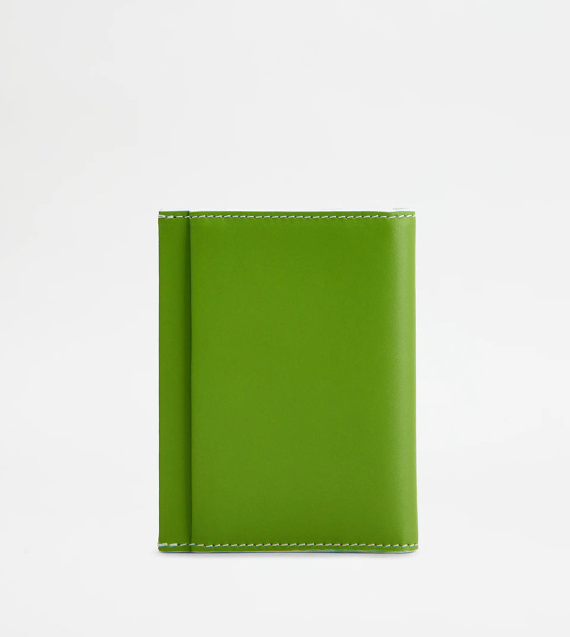 Tod's WALLET IN LEATHER - GREEN outlook