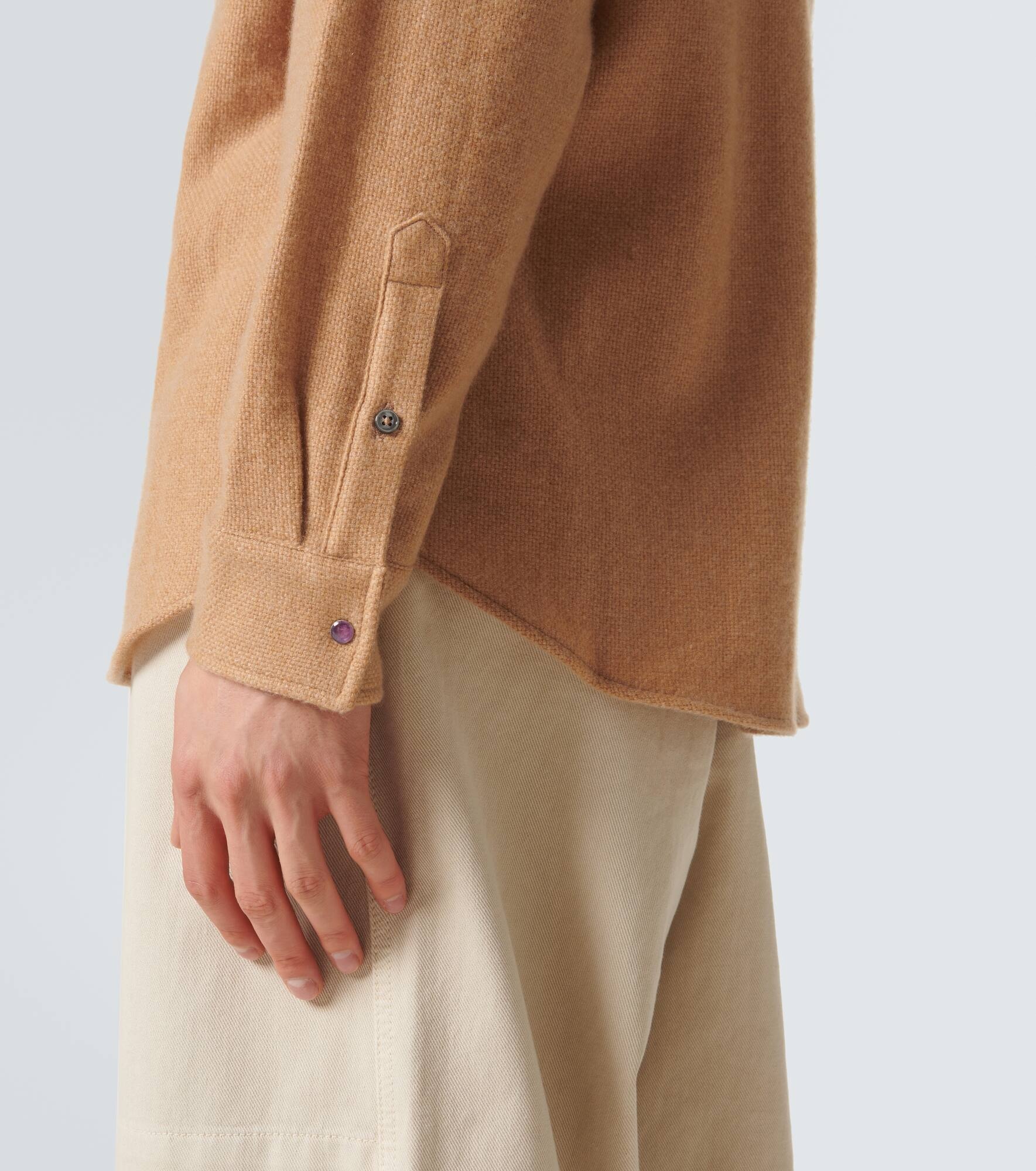 Knitted cashmere shirt - 6