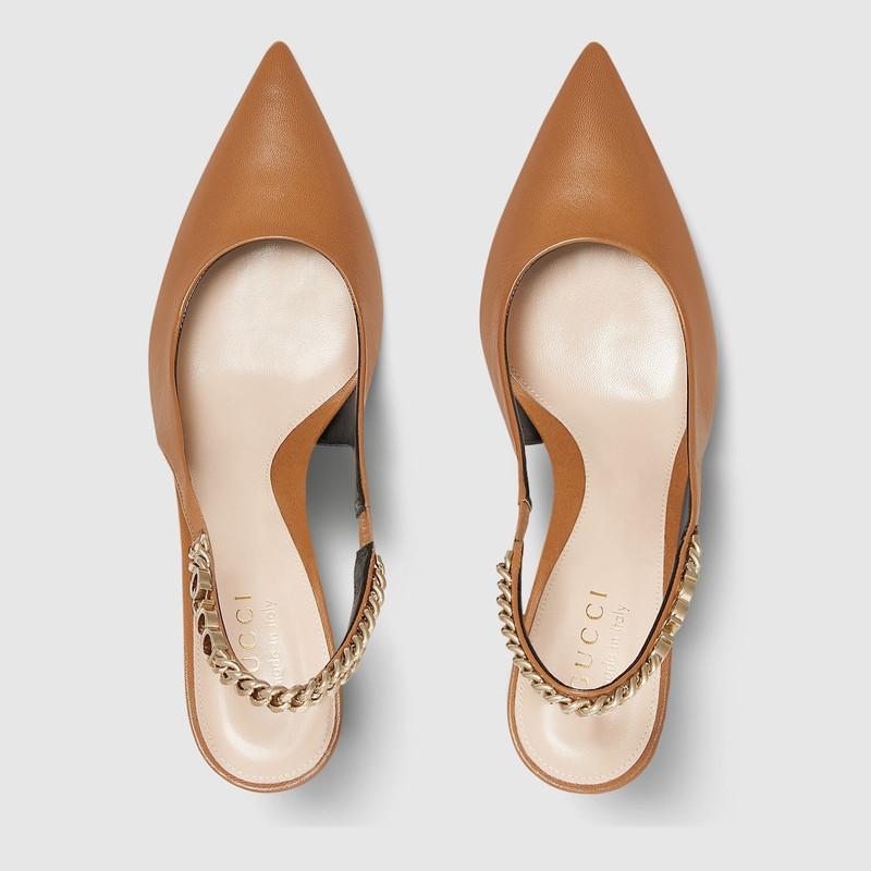 GUCCI Gucci Signoria slingback pump outlook