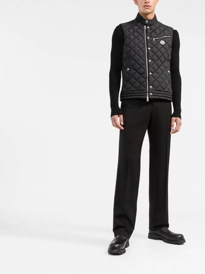 Moncler diamond quilted gilet jacket outlook