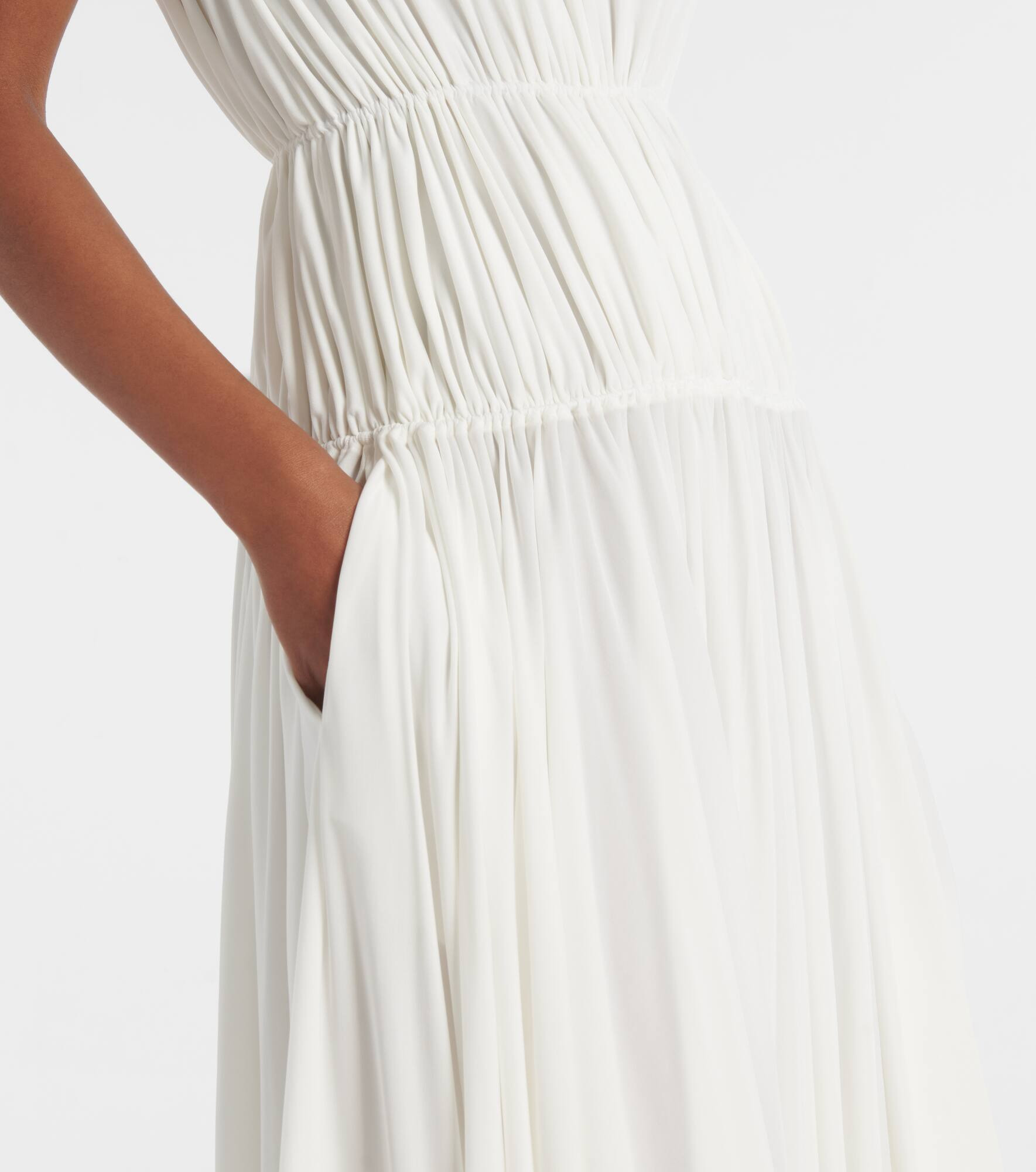 Gathered jersey maxi dress - 5