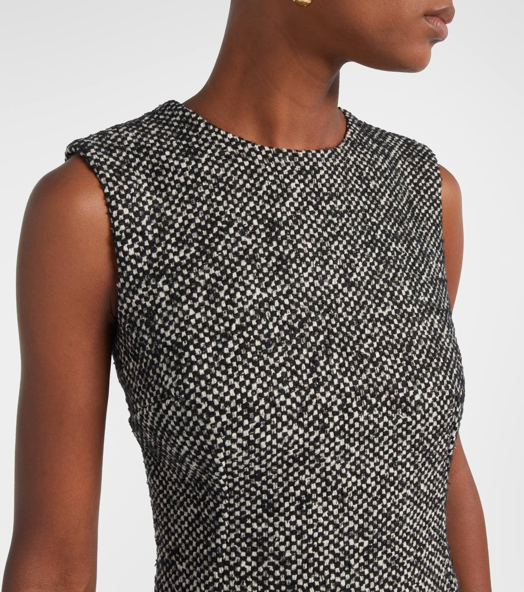 Checked midi dress - 4