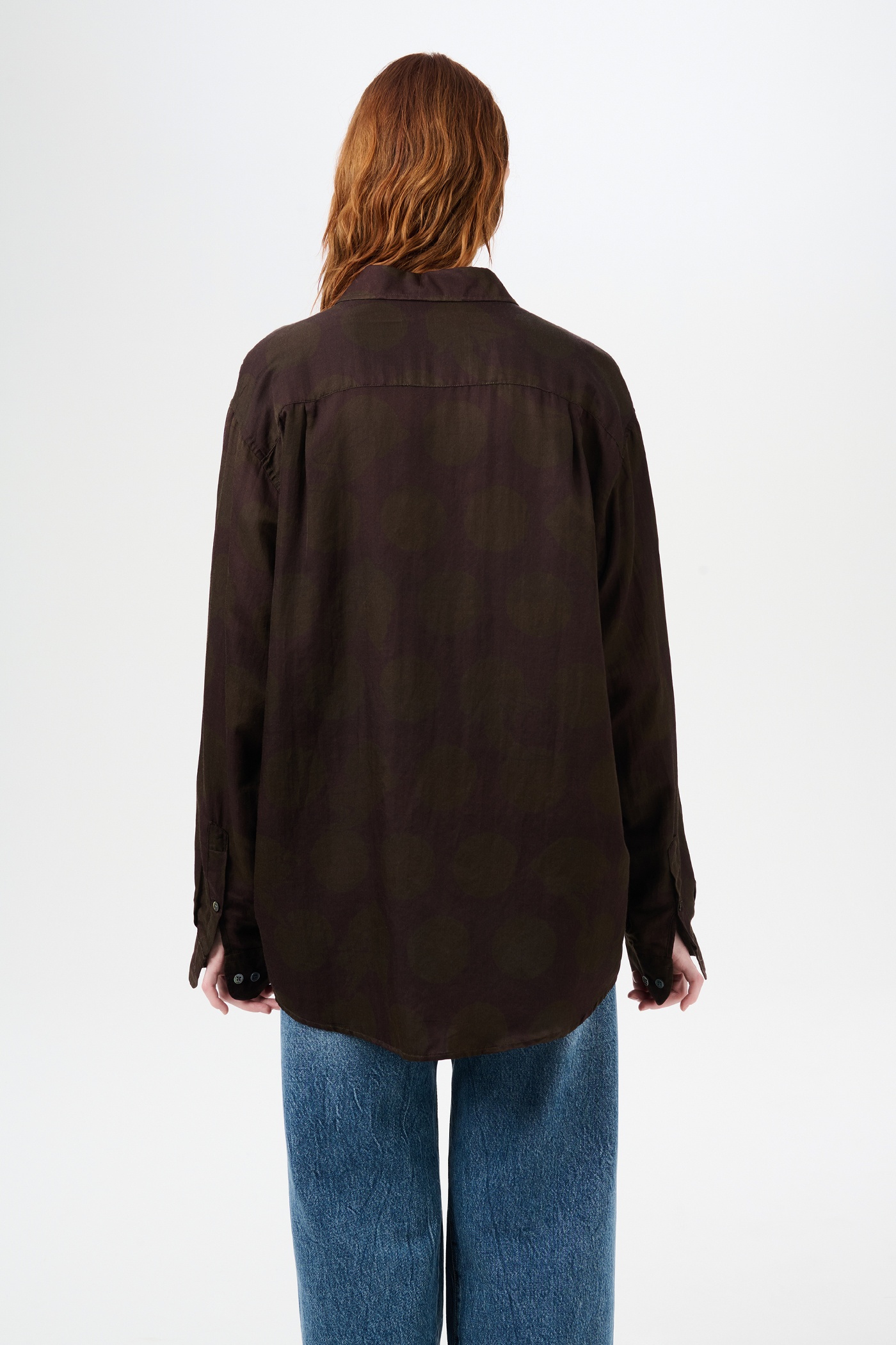 Favourite Shirt Dotted Print Cotton Silk - 5