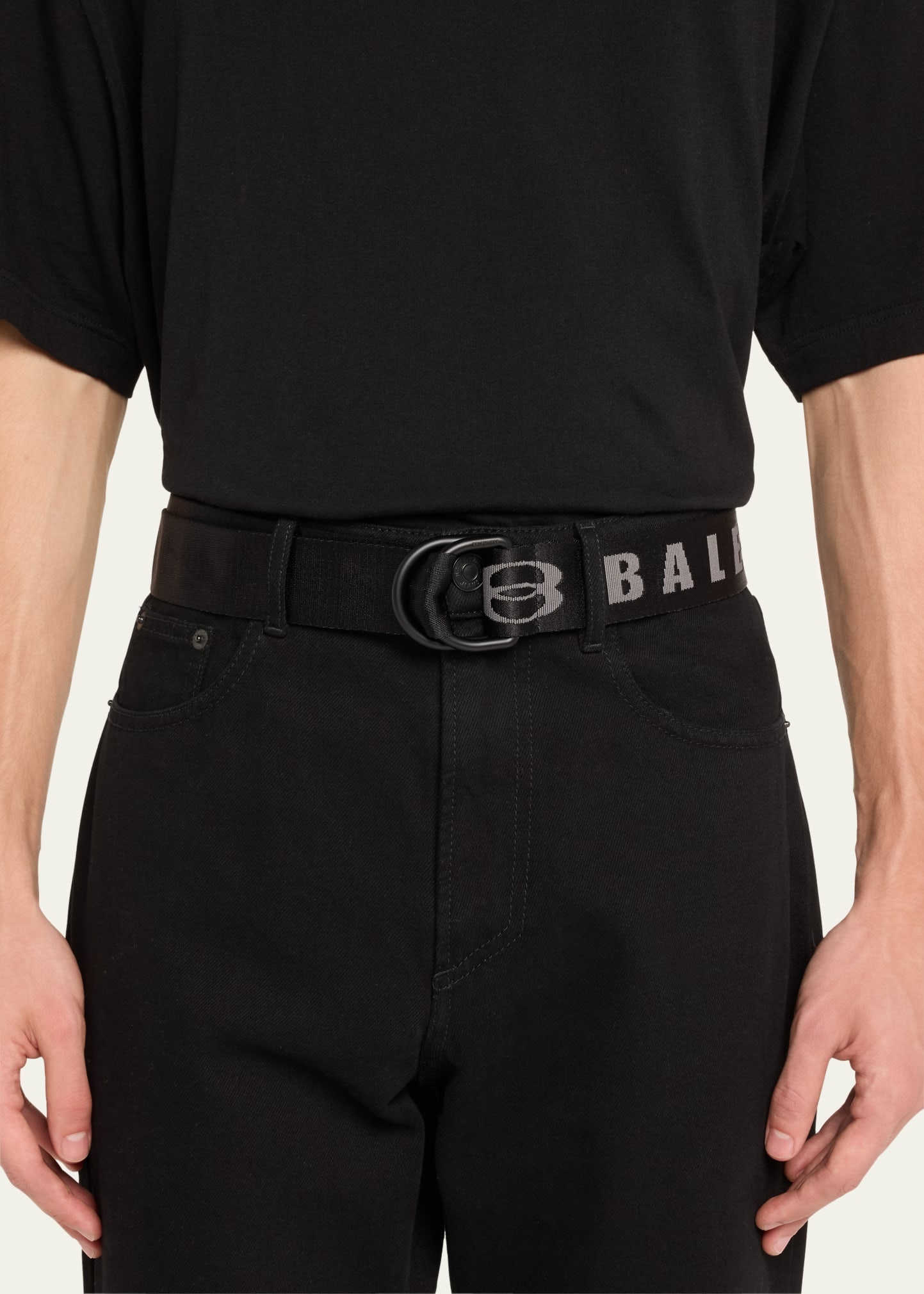BALENCIAGA Men's D-Ring Unity Webbing Belt | bergdorfgoodman