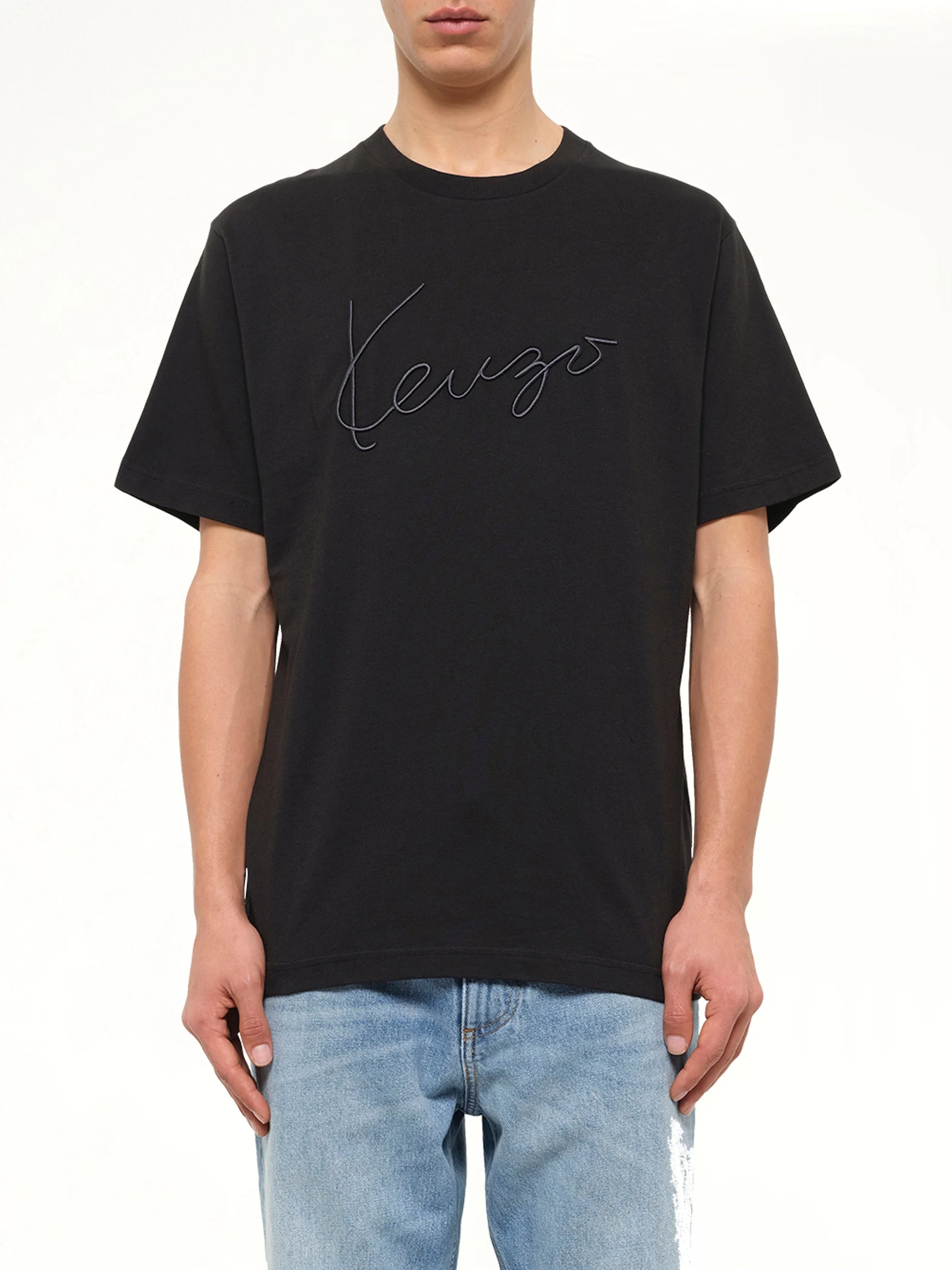 Gots Kenzo Big Signature Classic T-Shirt in Black - 1