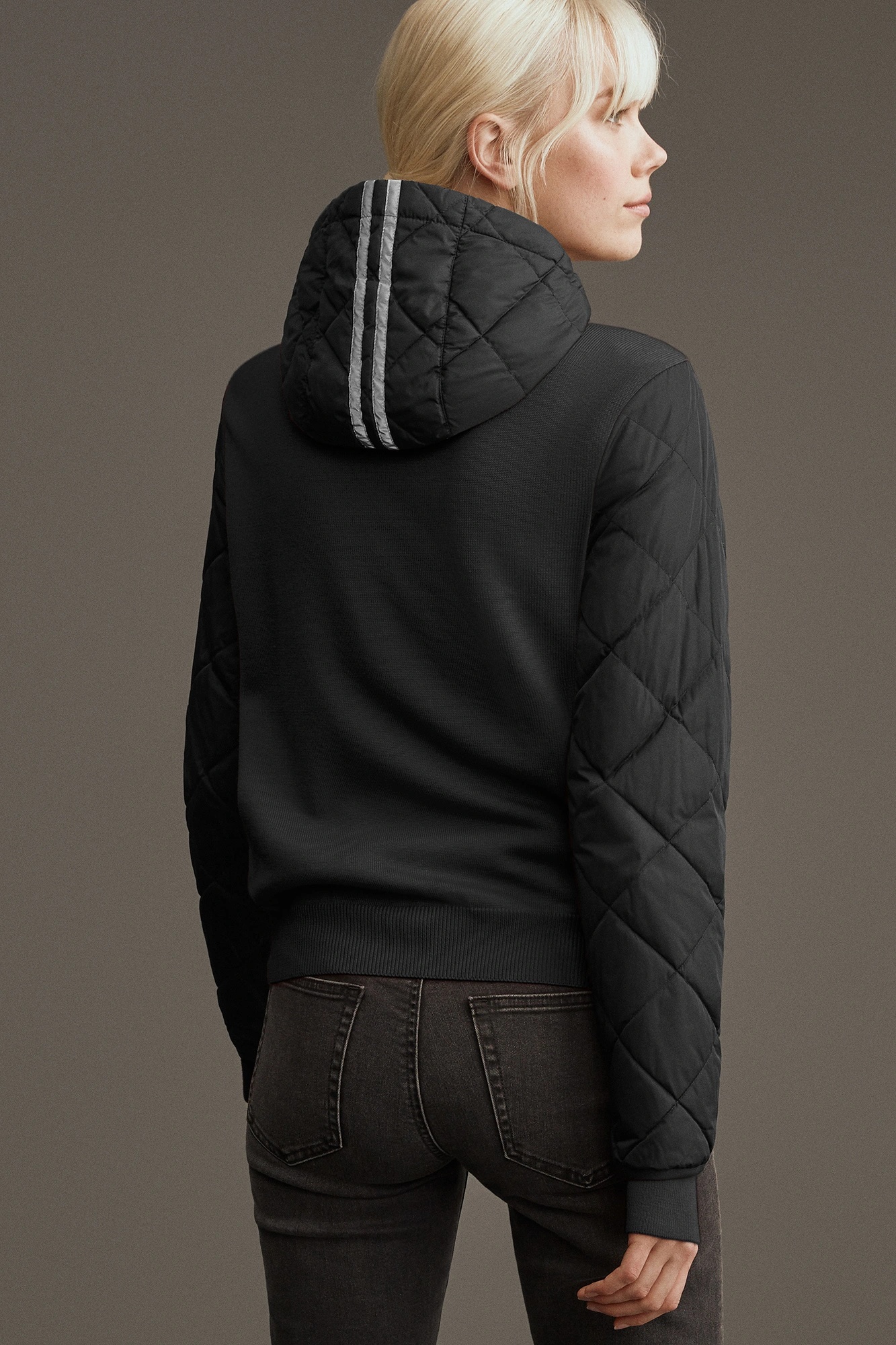 HYBRIDGE KNIT ANORAK BLACK LABEL - 4