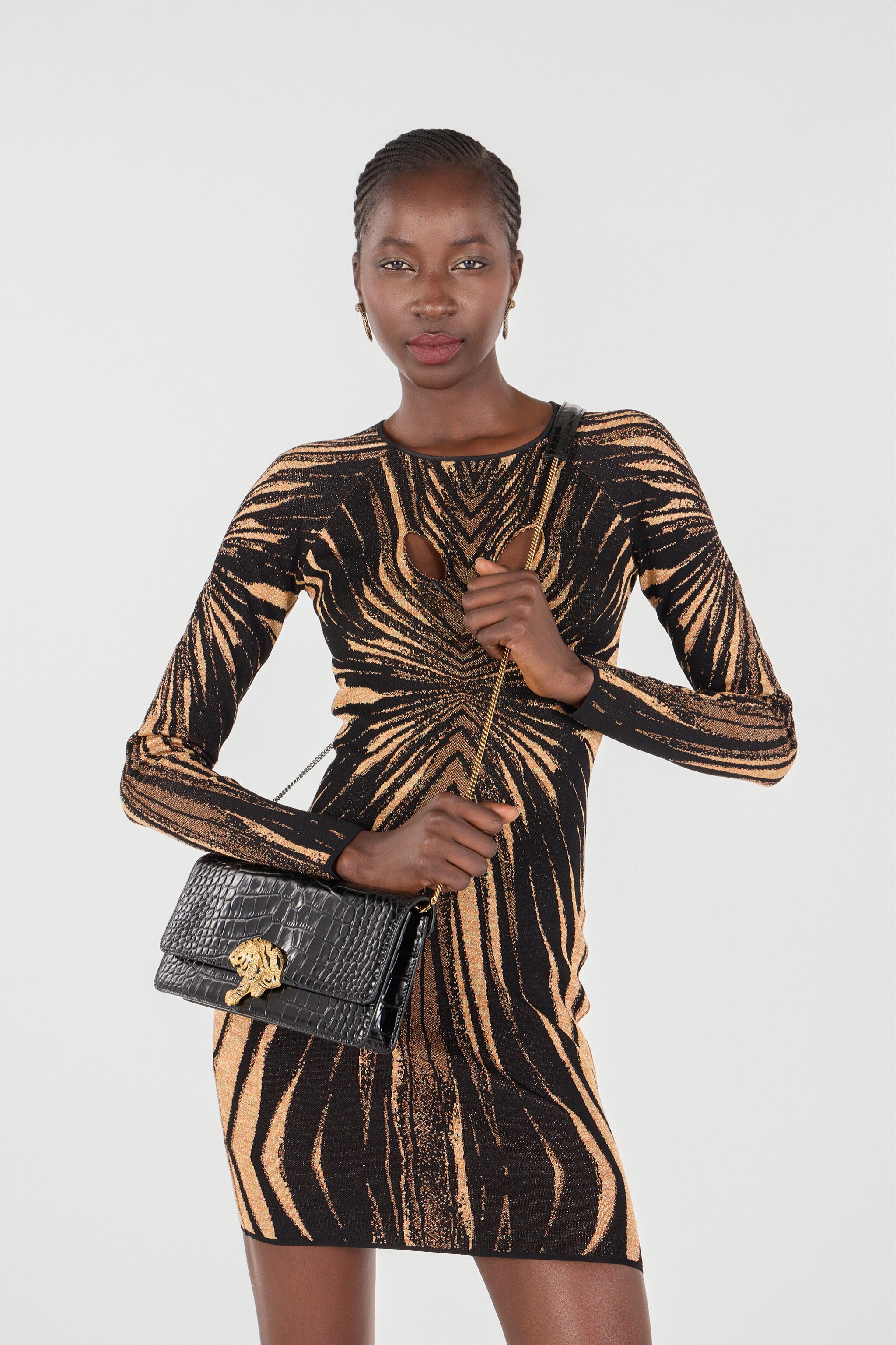 Long Crocodile-Print Roar Clutch - 2