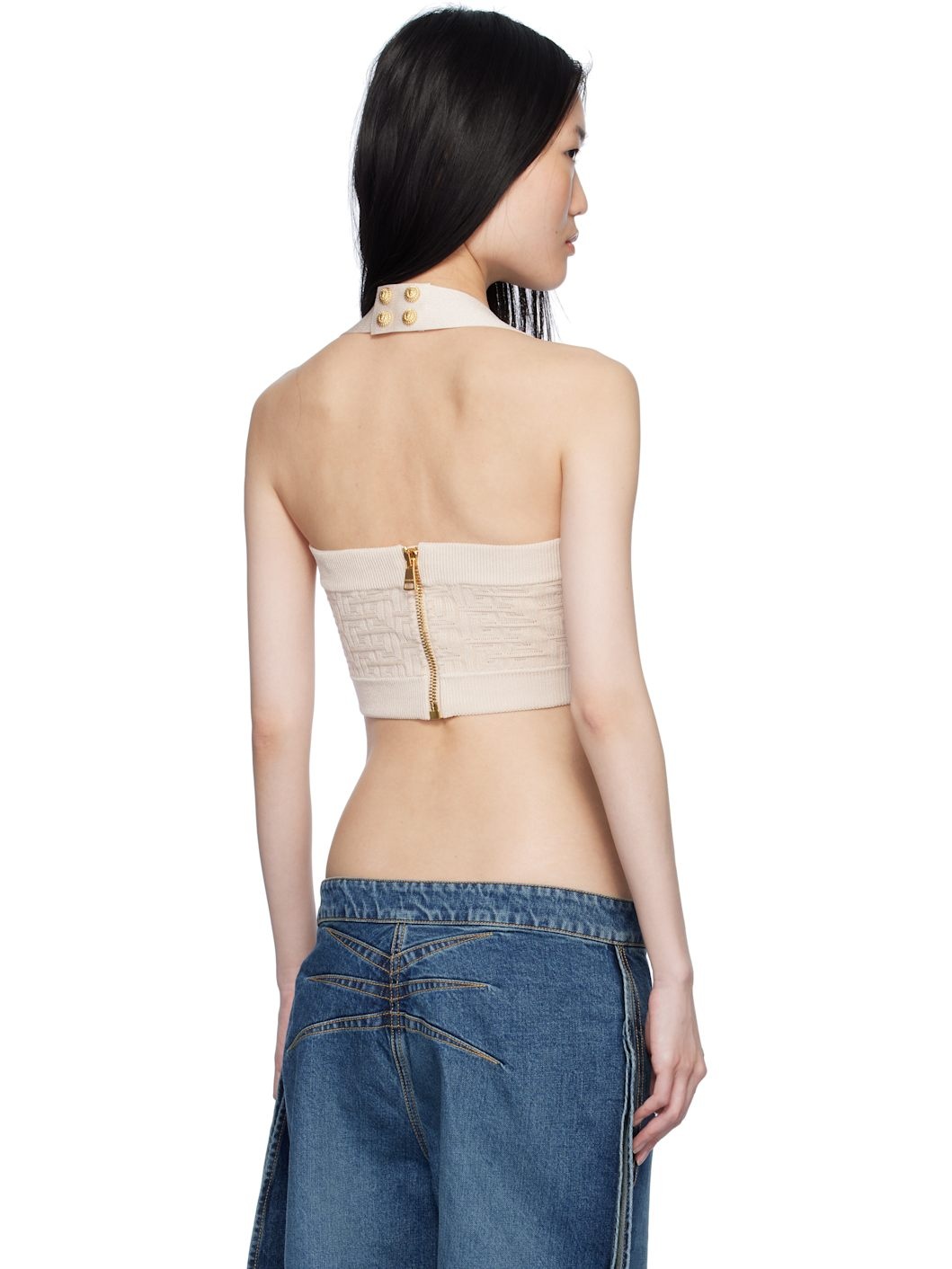 Beige PB Labyrinth Monogram Tank Top - 3