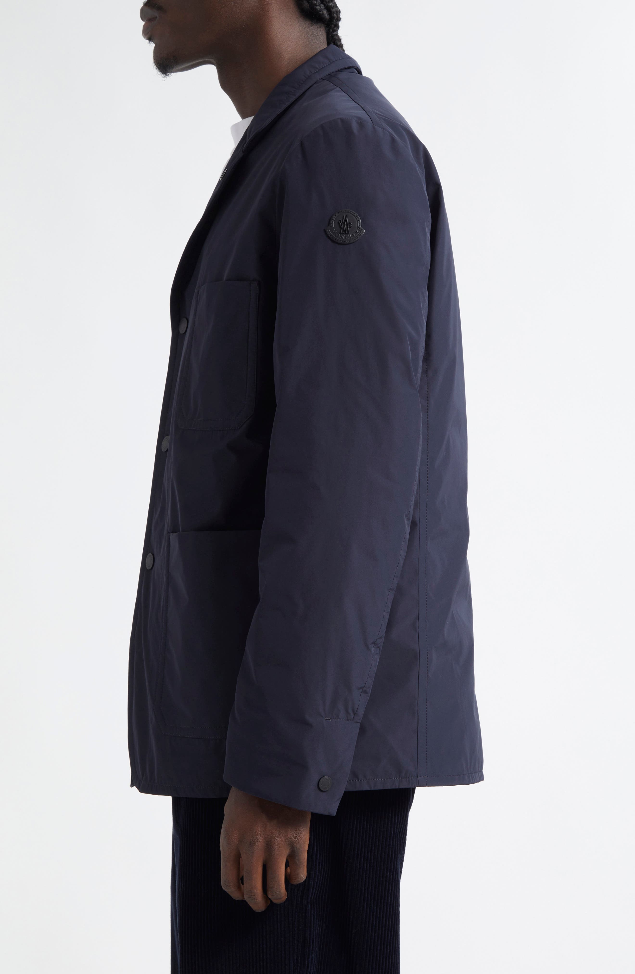 Moncler Monges Down Jacket in Dark Blue at Nordstrom - 4