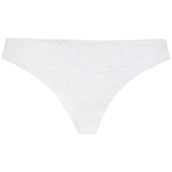 Women Bikini Bottom Midi Brief Broderies Anglaises - 1