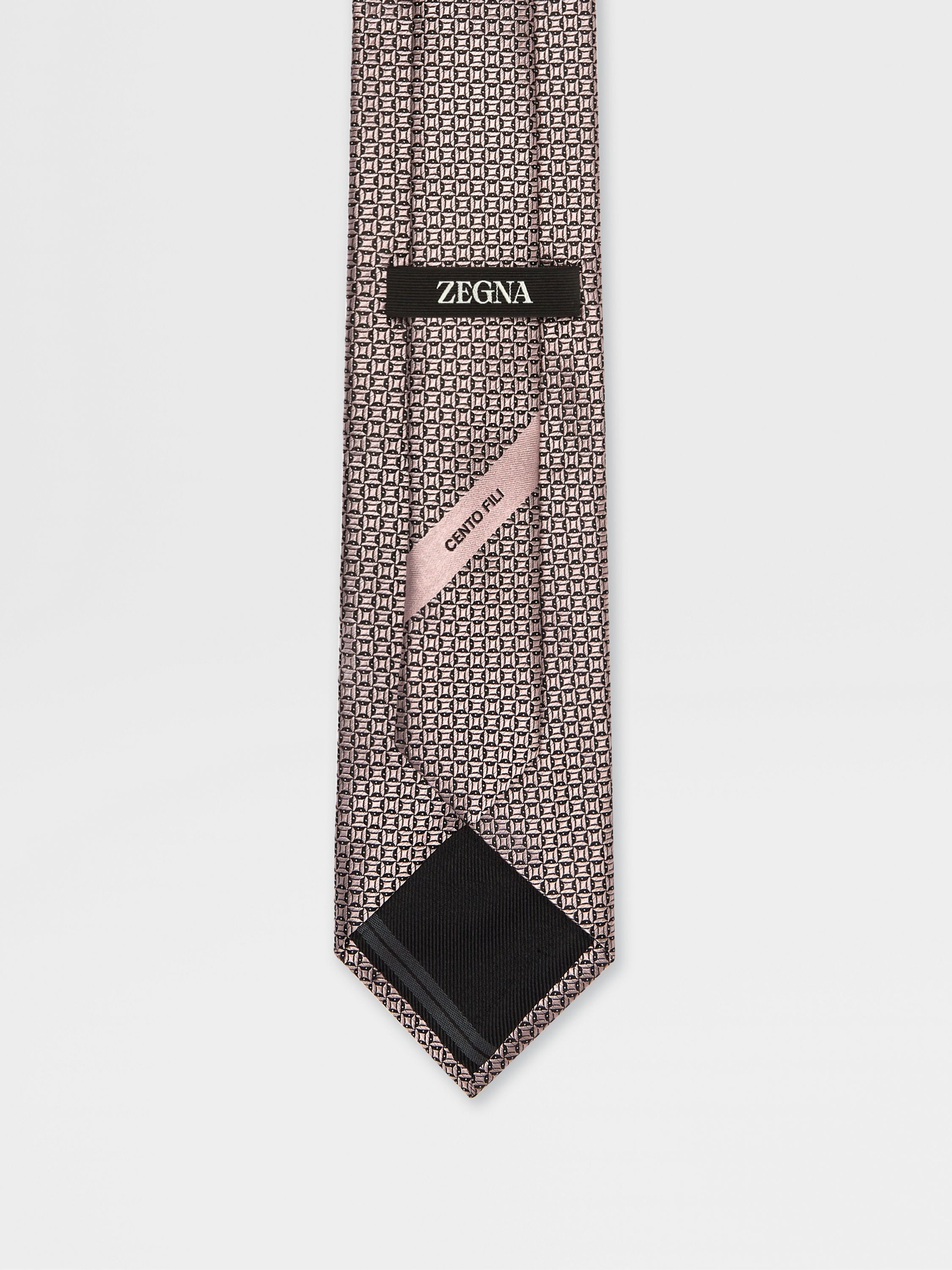 PINK CENTO FILI SILK TIE - 3