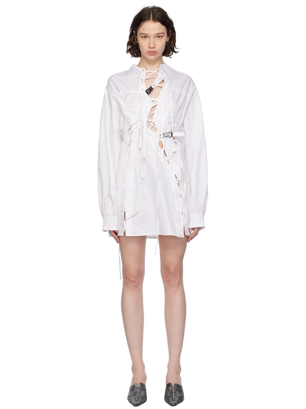 SSENSE Exclusive White Minidress - 1