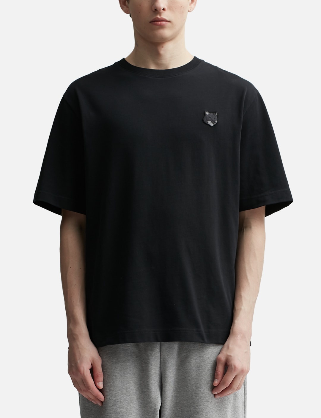 BOLD FOX HEAD PATCH OVERSIZED T-SHIRT - 3