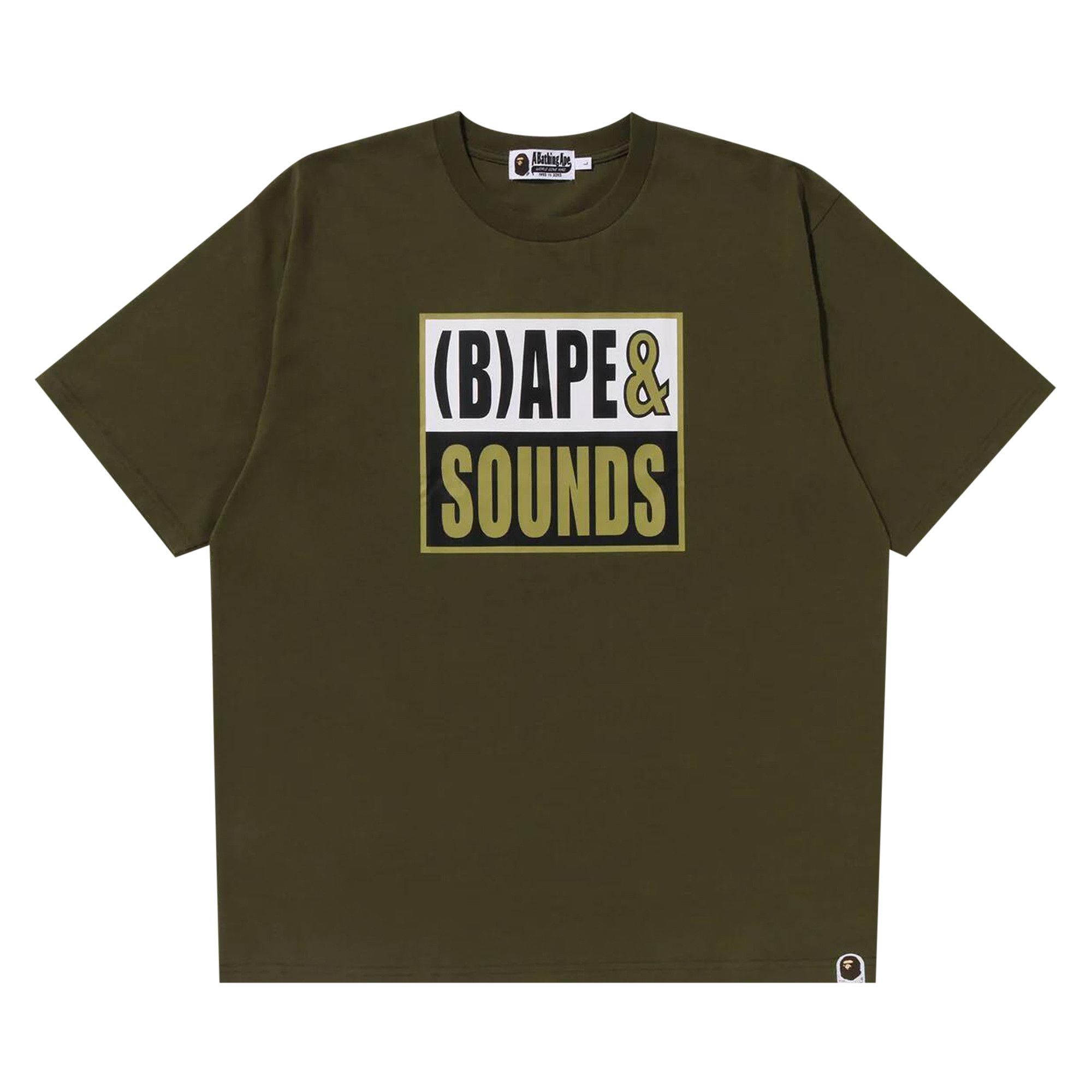 BAPE Sounds Logo Tee 'Olive Drab' - 1