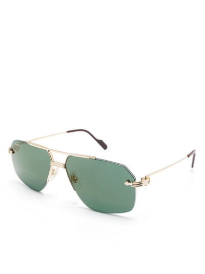 Cartier pilot-frame sunglasses outlook
