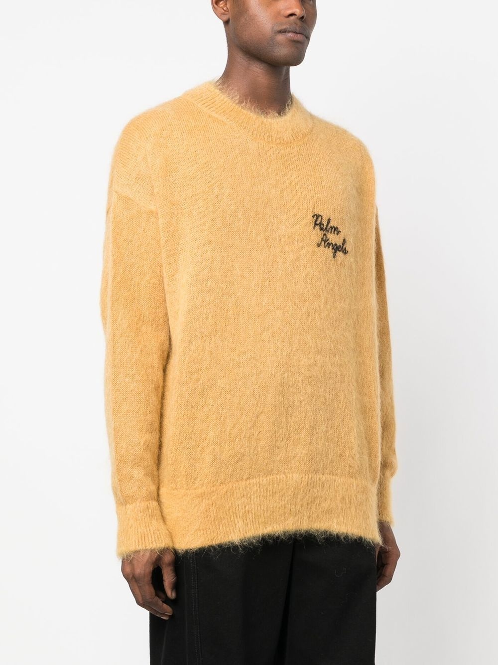 palm-motif crew-neck jumper - 4